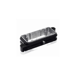 Embase encastrée 16B, Aluminium moulé sous pression, acier inoxydable, IP68/IP69K, Sortie basse